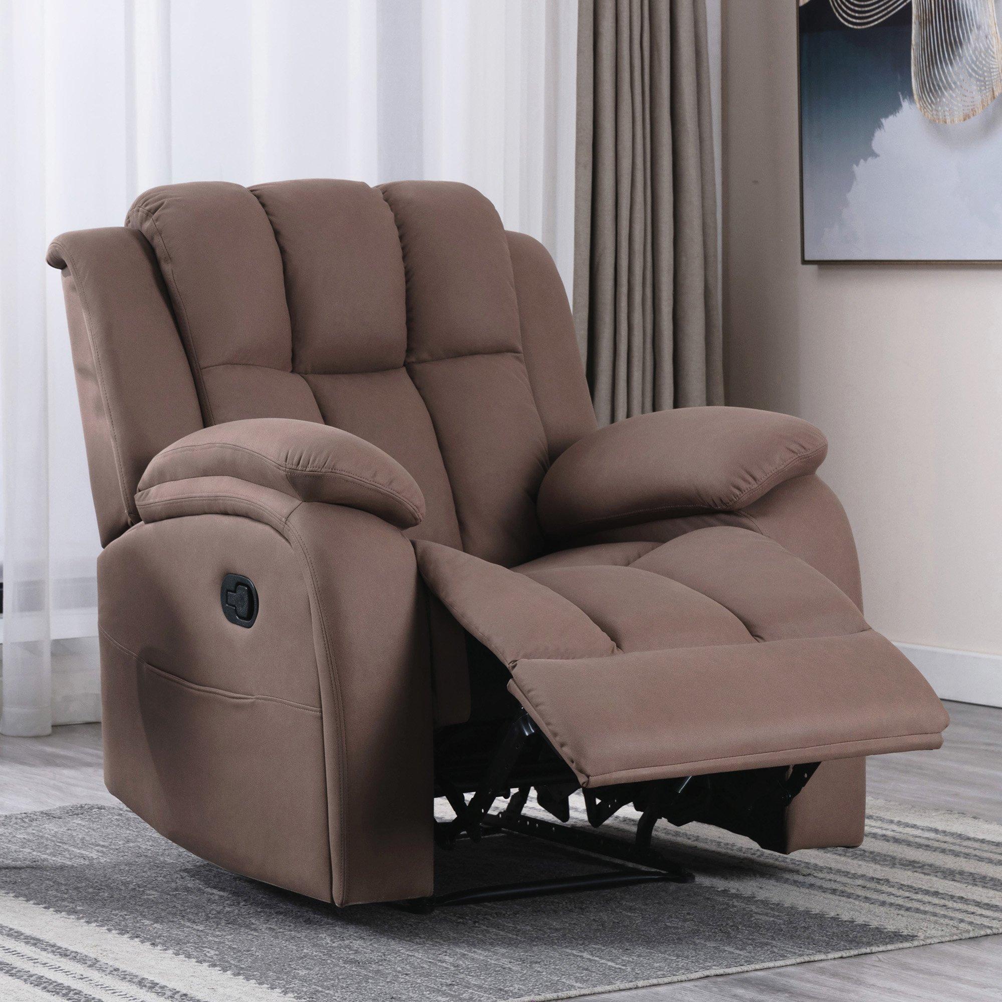 Brookline Manual Technology Fabric Recliner Gaming Lounge Sofa Chair